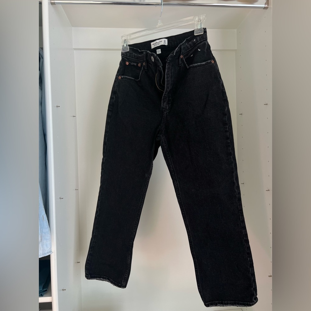 Abercrombie Curve Love Ankle Straight Ultra high rise  24/00 S